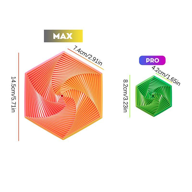 GOAY Fractal Lục Giác 3D In Hình Học Fidget Đồ Chơi Giảm Căng Thẳng Để Bàn, Quà Tặng Sinh Nhật, Trẻ Em VN