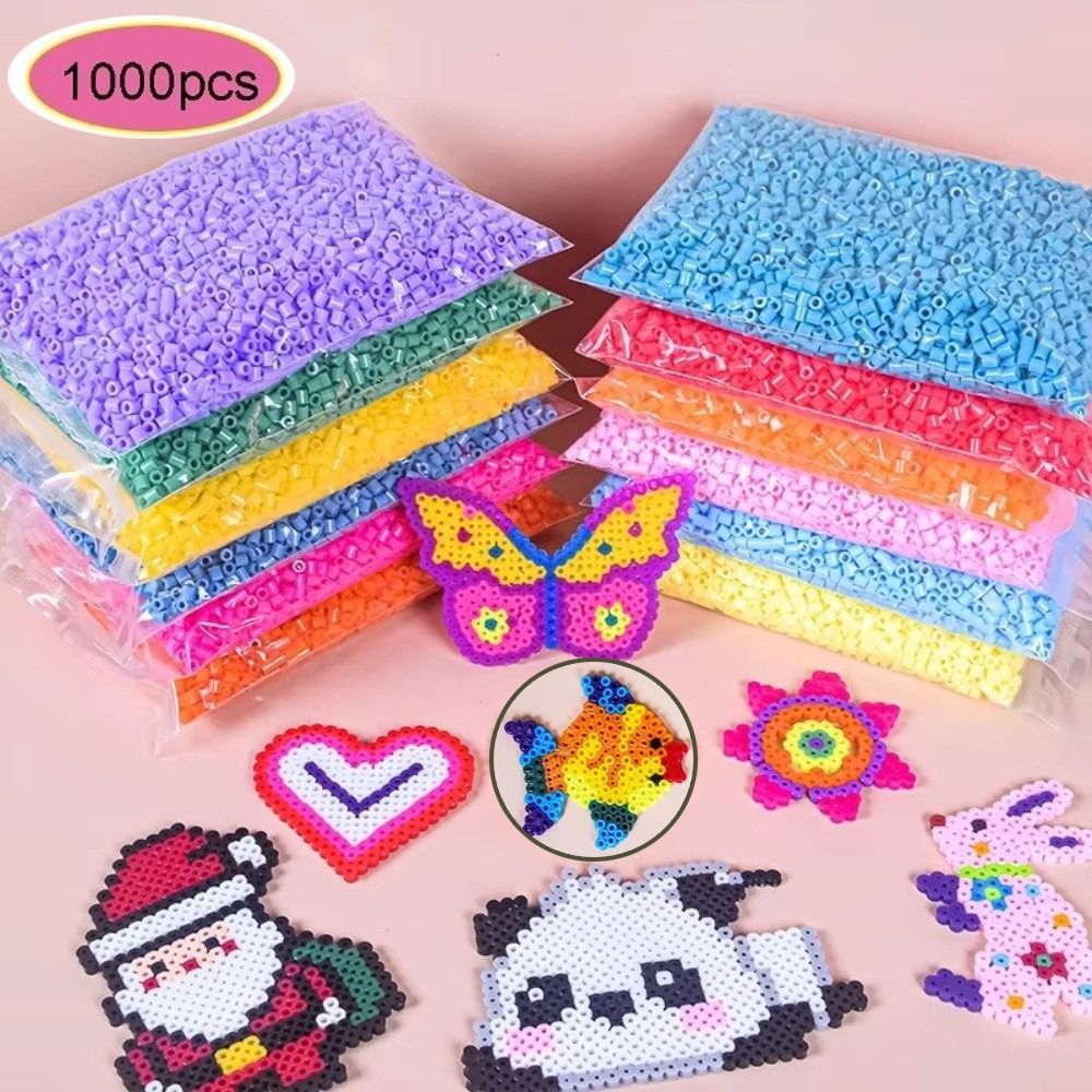 SNUGHOUSE 1000 Hạt Cầu Chì Rải 2.6mm Mini Perler Hama Cao Cấp, Sáng Tạo Thu Nhỏ Thủ Công DIY Giáo Dục