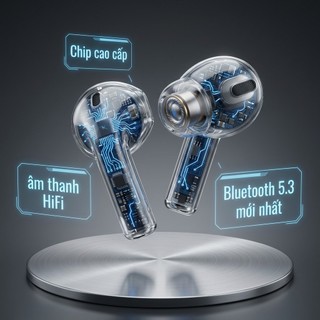 Tai Nghe Bluetooth P4 Tws 5.3 Chống Nước Và Chống Ồn, Âm Thanh Sống Động Đặc Biệt Cho Game Thủ