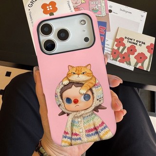Ốp bảo vệ họa tiết mèo con của Sister Ga Zi cho iPhone 11 12promax 13pro15pro 15promax 14 14promax 14pro 16 pro max 16 plus 17 17promax ốp lưng hai trong một