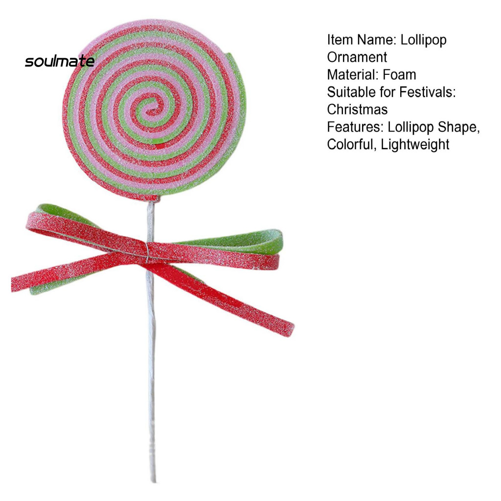 Giáng Sinh Kẹo Giả Lollipop Trang Trí Cây, Vòng Hoa, Bàn Tiệc Gia Đình