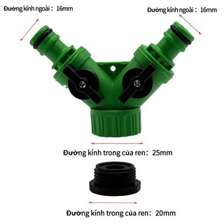 【COD】Đầu nối nhanh chia đôi có van khóa, là giải pháp tiện lợi để mở rộng điểm lấy nước tại vườn, nhà xưởng hoặc gara.