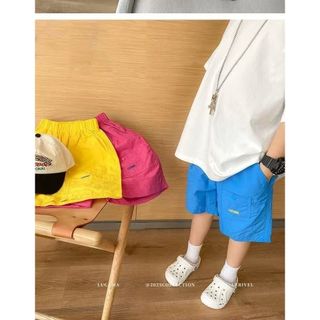 Quần short bé trai nhanh khô mùa hè – Quần đi biển ngoài trời màu nổi