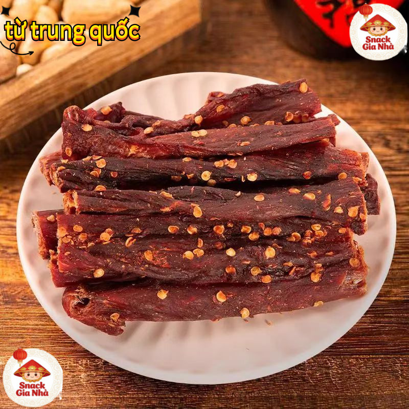 Thịt khô treo gió thịt khô chuẩn vị Tứ Xuyên Trung Quốc xé tay đồ ăn vặt đặc sản
