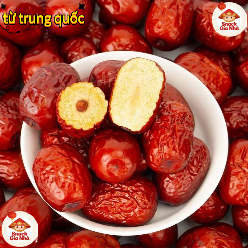 Táo Đỏ Sấy Khô 1Kg - Quả To Táo Đỏ Tân Cương Loại Thượng Hạng Đều Ngon Và Đẹp