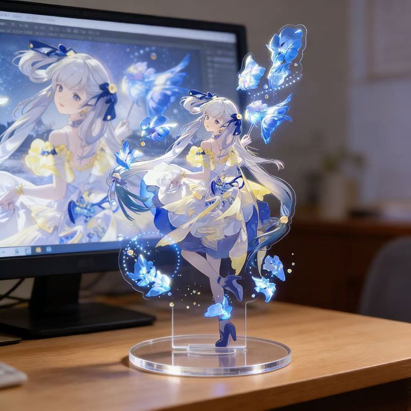 HT2 Gió hú Sóng Aemeath Đứng Tấm Acrylic Tấm Đứng Ký Anime Để Bàn Trang Trí TH2