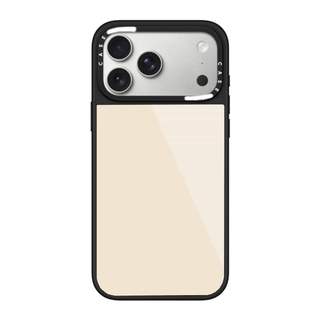 CASECASE X Màu Trơn Màu Be Ốp Lưng Kính Hút Từ Tính Chống Trầy Xước Cho IPhone 17 Air 16 15 14 Pro Max Plus Ốp Lưng Cứng Có Hộp Khắc Logo