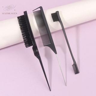 [hatheaven] Bộ 3 cọ chải tóc tạo kiểu, chải xoăn/thẳng/ướt/khô/dài, chải tạo phồng đẹp