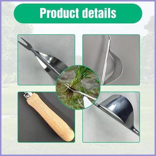 Dụng cụ làm cỏ Dụng cụ kéo tay cầm bằng gỗ Dụng cụ nhổ cỏ cho cây cỏ Hoa Bãi cỏ Sân sau Trang trại Sân ngoài trời mueadsyvn