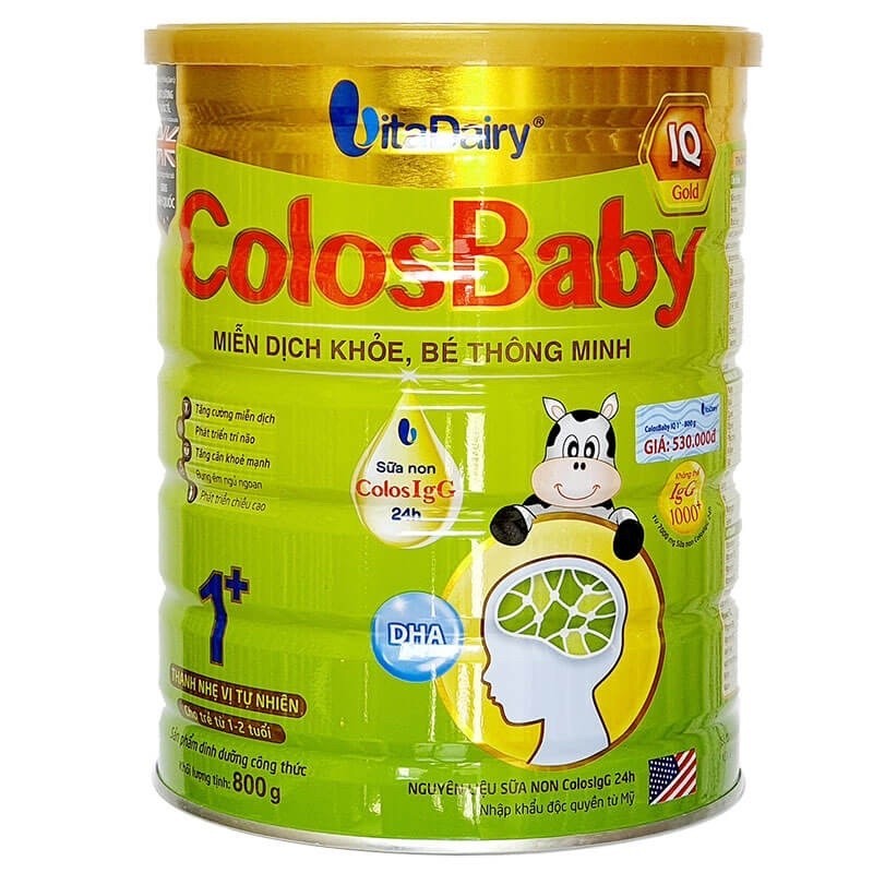 Sữa Colosbaby IQ 0+,1+,2+ đủ số lon 800gr (Date 2027)