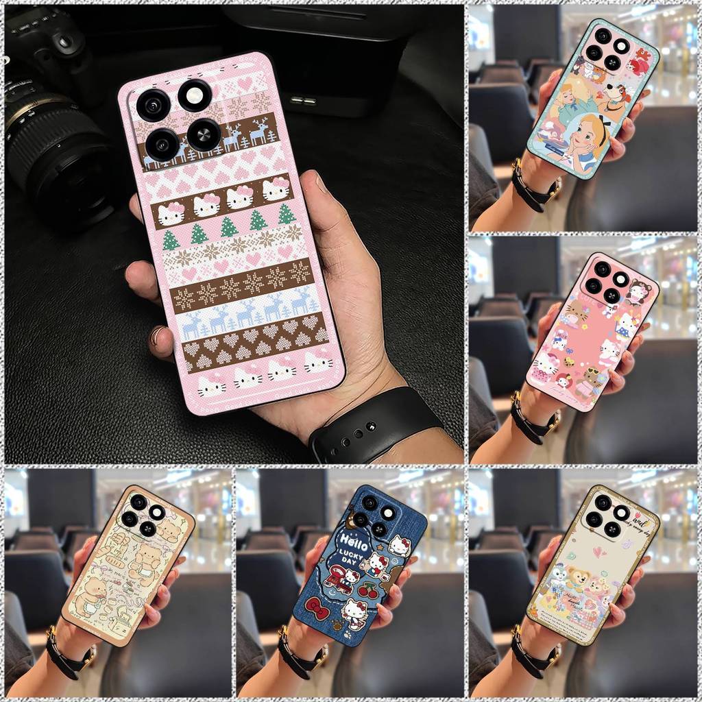 Ốp điện thoại silicon bền cho ZTE Blade A35 / A55, bọc toàn bộ, thiết kế thời trang, họa tiết graffiti, chống va đập, mềm mại