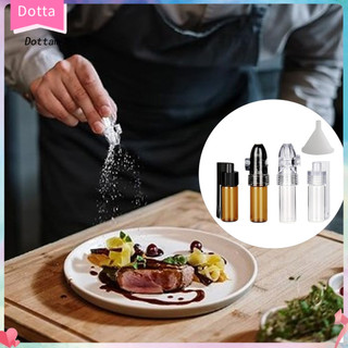 Dottam| Bộ chai đựng gia vị thủy tinh bền, chống rò rỉ, kèm hộp, tiện du lịch, dùng cho bếp và ngoài trời