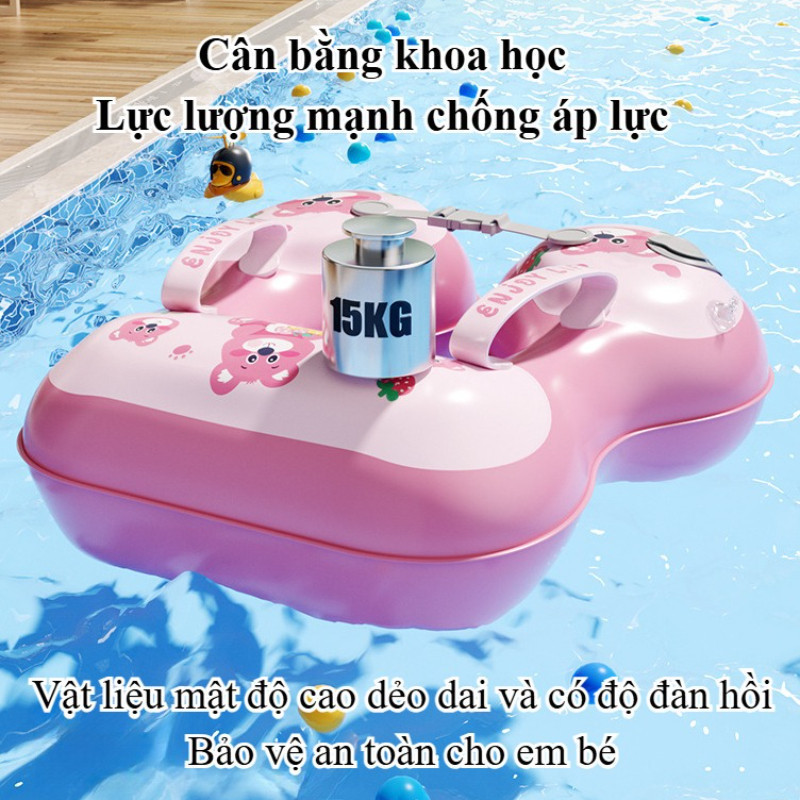 Phao bơi gấp gọn chống lật,có họa tiết dễ thương,đỡ nách chống lật dành,An toàn trẻ em