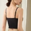 Áo Tank Top PYCOU, Áo Vest Mỏng Một Mảnh Retro Không Tay, Thêu Hoa Thanh Lịch Có Miếng Lót Ngực Ngắn Top Nữ
