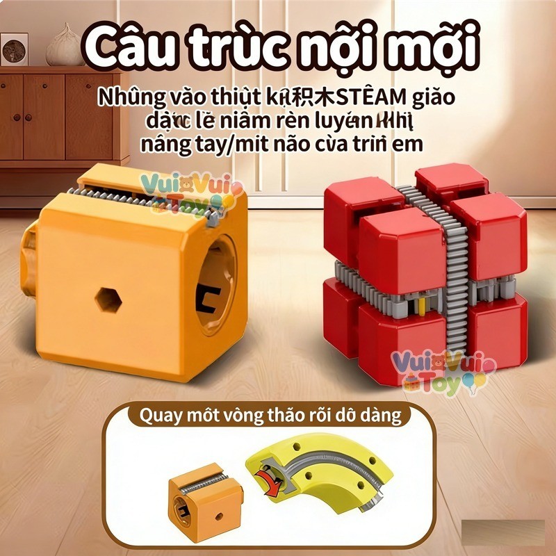 Bộ đồ chơi lắp ráp xe lửa chống trọng lực dành cho trẻ em, đồ chơi giáo dục lắp ráp tàu hỏa, quà tặng.