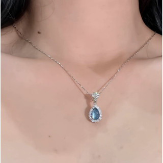 Vòng Cổ Mặt Dây Chuyền Giọt Nước Màu Trắng, Thiết Kế Sang Trọng Phù Hợp Với Ánh Sáng