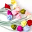 SAIA 10 Chiếc Đôi Đầu Hoa Hồng Hoa, Móc Trang Trí DIY Thủ Công Miếng Dán Hoa, Ngọt Ngào Handmade Nhân Tạo Hoa Hồng Nơ Hoa Tóc Trang Trí