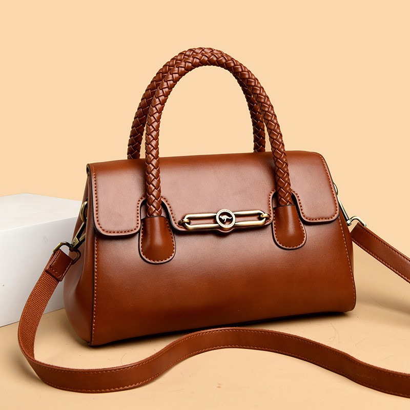 Authentic women's bag, new handbag, large-capacity shoulder bag, high-quality, stylish, simple, versatile crossbody bag