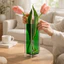 Bình Acrylic DONOVANQQ, Bình hoa hình học trong suốt, Trang trí máy tính để bàn Phong cách INS hiện đại Nhiều màu sắc Trồng hoa thủy canh