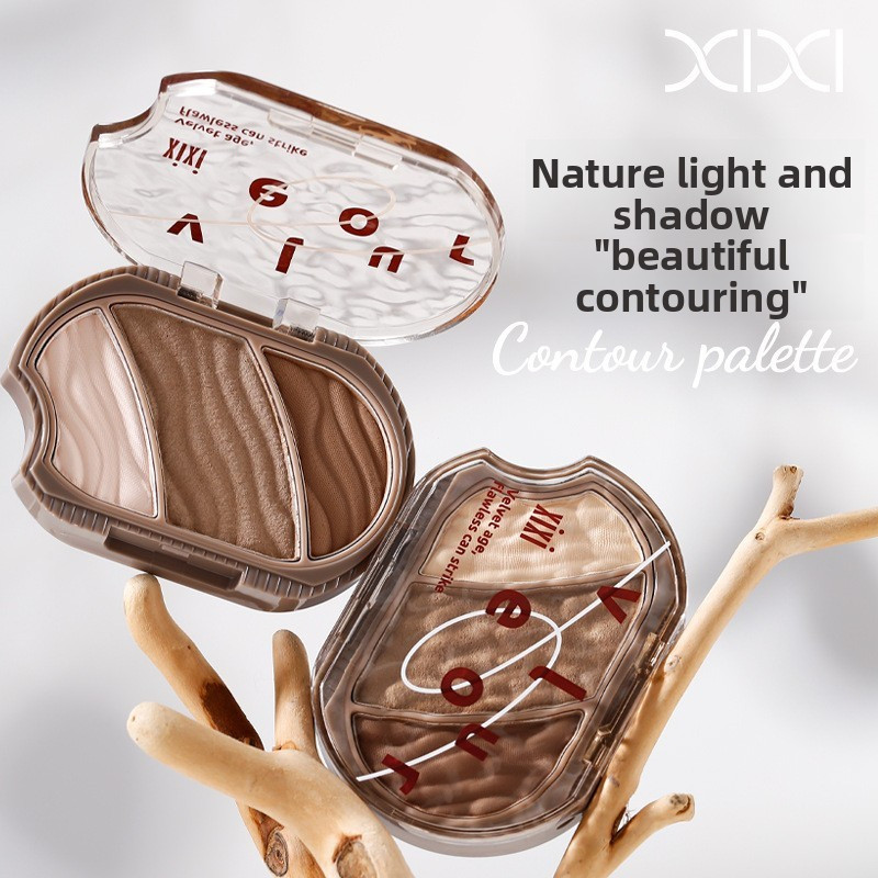 XIXI D657 Bảng Contour Highlight Trang Điểm, Tạo Khối Tự Nhiên, Nâng Ngũ Quan