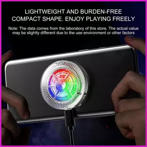 Điện Thoại Di Động Làm Mát Từ Điện Thoại Di Động Tản Nhiệt RGB Quạt Điện Thoại Di Động Yên Tĩnh Bán Dẫn Làm Mát Thiết Bị Cho lyuvn
