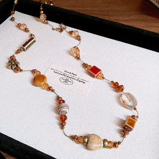 Vòng cổ bohemian giả đính hạt, sang trọng và thời trang cho xương đòn