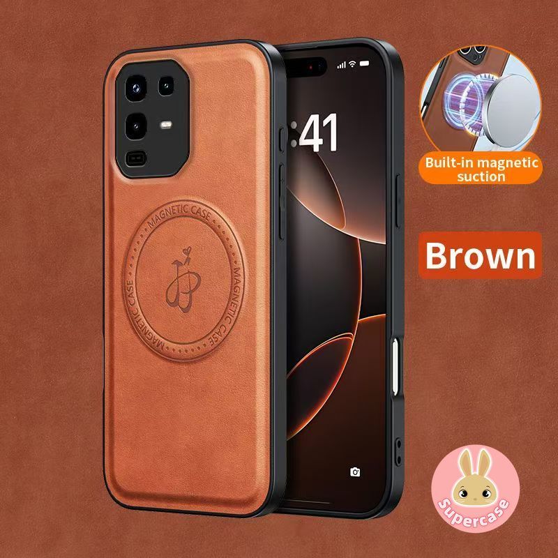 Ốp Điện Thoại Da Từ Tính Cao Cấp Cho Honor 400 200 Pro Lite Smart Magic 8 7 6 5 Lite Pro 5G 4G Vỏ Sạc Không Dây Sang Trọng Đơn Giản Mềm Mại Kinh Doanh