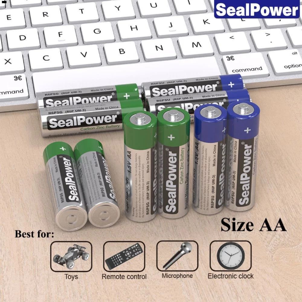 Hộp 40 pin than(carbon) AA,AAA SealPower Chất lượng cao. Pin tiểu,pin đũa 1.5V R6P,R03 dùng cho thiết bị gia đình...