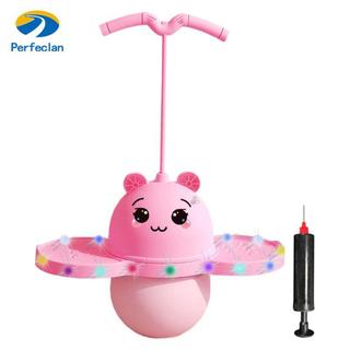 Perfeclan Pogo Ball có tay cầm Đồ chơi tập thể dục Phối hợp cân bằng Bóng nhảy đáng yêu có đèn cho các trò chơi Bài tập ngoài trời tại nhà Bé trai