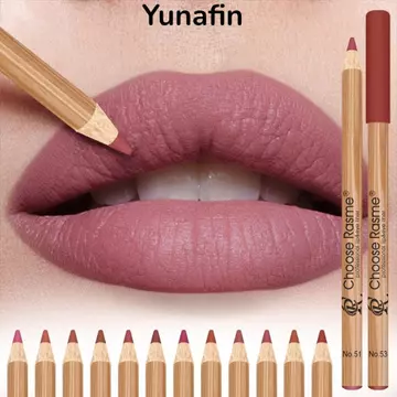 Bộ lót môi YUNAFIN 12 Cái / hộp, Bút chì kem Bút chì môi lâu trôi, Bút chì son môi chống thấm nước chống nhòe nóng dành cho nữ Cô gái
