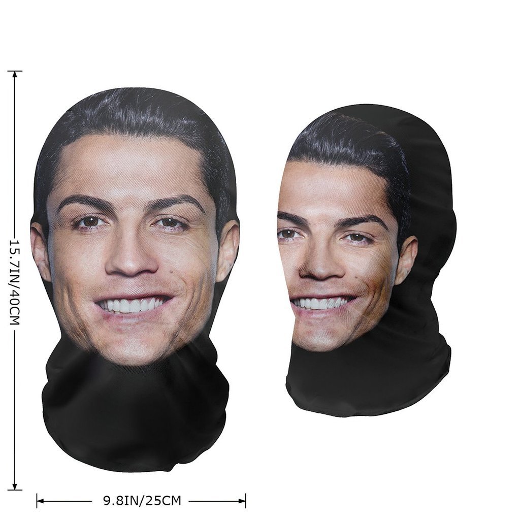 Mũ trùm đầu hình nhân vật nổi tiếng messi, ronaldo mặt nạ Cosplay MALAN