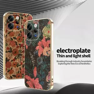 Ốp YJD Cho Vivo V70 Elite Họa Tiết Cổ Điển Thanh Lịch Mạ Điện Cạnh Chống Rơi Ốp Lưng Điện Thoại