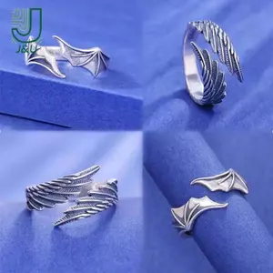 Nhẫn cặp đôi cánh quỷ thiên thần dành cho nữ Nhẫn mở nhẫn cho trang sức đám cưới