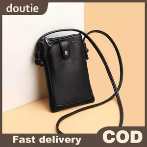 Doutie Mới Màu Trơn Đơn Giản Túi Điện Thoại Thời Trang Mini Đa Năng Túi Đeo Ngang VN