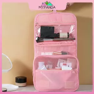 Túi đựng đồ vệ sinh móc cầm tay MYPANDA Du lịch đa chức năng Chống thấm nước Bảo quản nhiều lớp Túi trang điểm dung tích lớn.