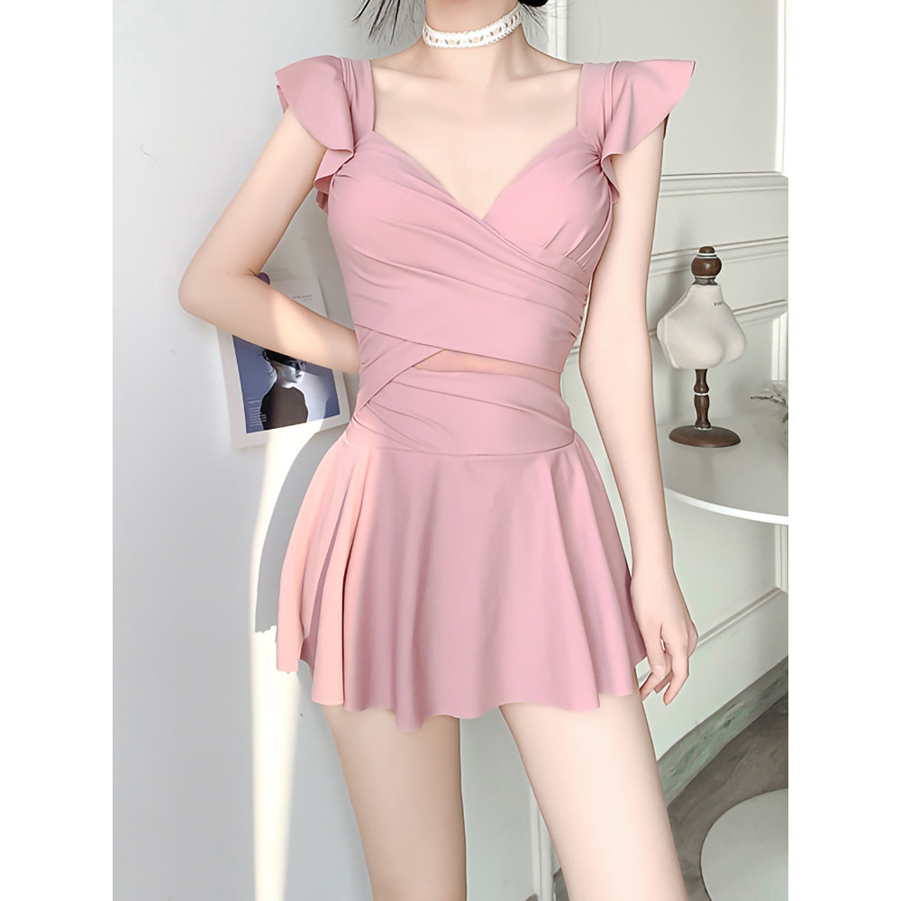 Kích Thước Lớn Đồ Bơi Nữ Một Mảnh Bao Bụng Ôm Hơn Với Vòng Thép Ngực Lớn Tập Hợp Thời Trang Siêu Cổ Tích Nóng Mùa Xuân Bảo Vệ Kỳ Nghỉ S