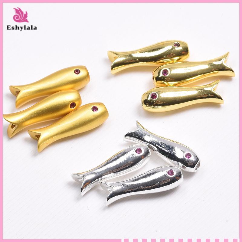 Eshylala Hạt Cá Inox Quyến Rũ - Set 10 Chiếc Cho Trang Sức DIY Mới