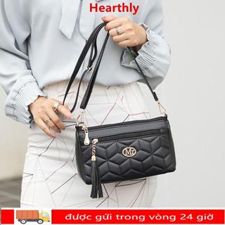 Túi đeo chéo HEARLY, Túi Tote da dung tích lớn, Túi xách nữ màu trơn nhẹ thời trang