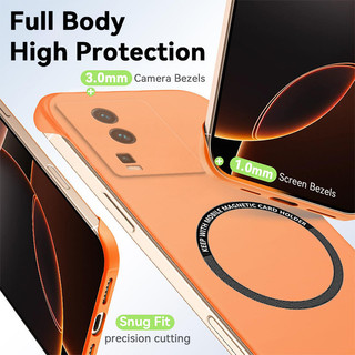 Từ Tính Sang Trọng Mỏng Cho VIVO iQOO Neo7 Neo8 Neo7 8 Pro SE Racing Ốp Điện Thoại Không Khung Matte Chống Trầy Xước Vỏ Cứng Chống Sốc Giáp