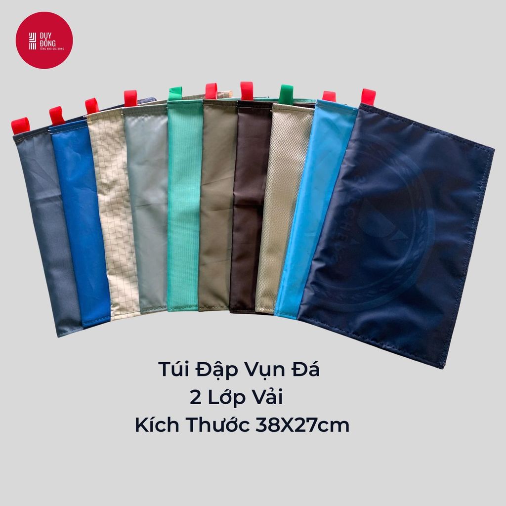 [Mua 2 Tặng 1] Túi Đập Đá 2 Lớp 38x27cm Polyester Dày Bền Nhiều Màu Giao Ngẫu Nhiên Freeship Giá Gốc Tổng Kho Miền Tây