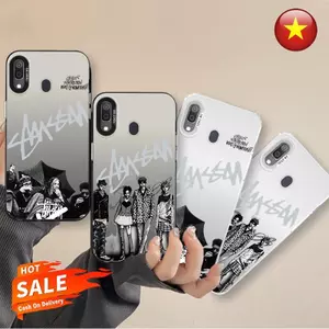 Tương thích với Ốp điện thoại Samsung A20 A30 IMD Cool Matte màu đen với cảm giác ẩm tối