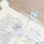 PUSKY Đơn Giản Cố Định Kẹp Sách Mờ Trong Suốt Giá Đỡ Trang Cho Công Cụ Đọc Sách Memo Clip Kawaii Phụ Kiện Bàn Làm Việc Thực Tế Lưu Ý VN