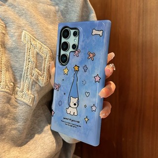 Ốp lưng chống sốc họa tiết Stars and Puppy S26Ultra có thể so sánh với Samsung S26 S23 S24 Ultra S24FE 25FE S25eDge Vỏ chống sốc S25 Plus S25ultra A55 a56 A36
