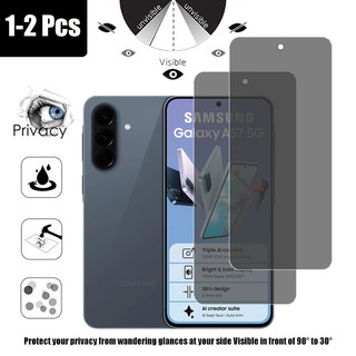 1-2 Chiếc Samsung A57 5G Bảo Vệ Màn Hình Kính Cường Lực Riêng Tư Cho Samsung Galaxy A37 A07 A17 A16 A06 A55 A35 A56 A36 4G 5G Phim Bảo Vệ Kính 9D Chống Gián Điệp