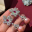 Bông tai sang trọng hoa Zircon tinh tế