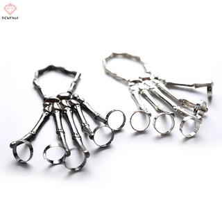 Vòng taypunk xương tay năm ngón, phù hợp Halloween, size điều chỉnh được