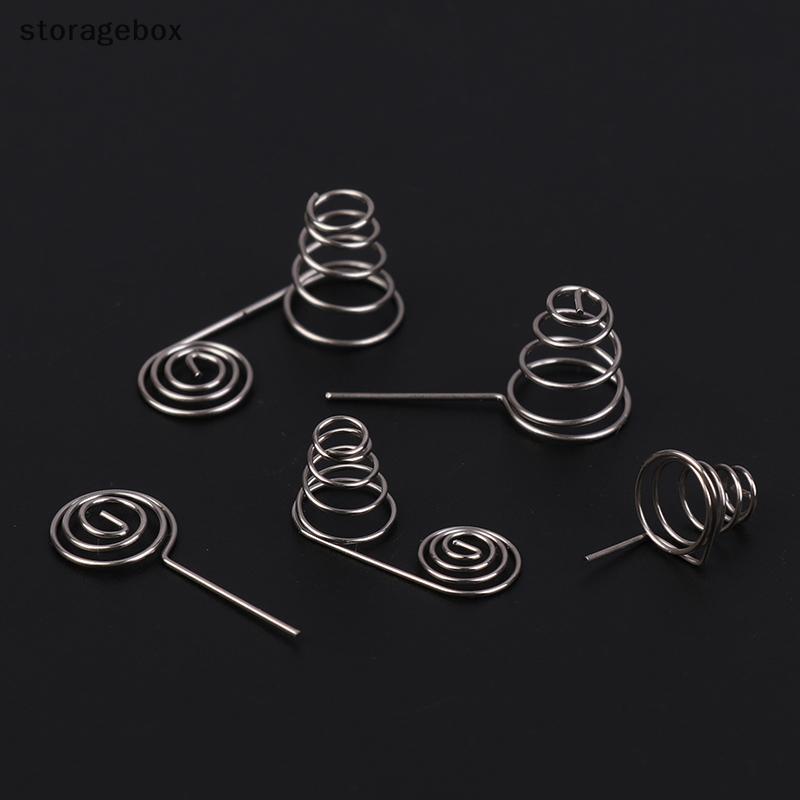 [Hộp lưu trữ] 5 CÁI Pin AAA Dây NIel Lò xo Pin AA Cuộn dây âm và tích cực Tấm tiếp xúc lò xo Phụ kiện DIY Đẹp