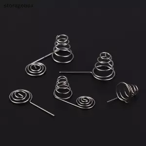5 CÁI Pin AAA Dây NIel Lò xo Pin AA Cuộn dây âm và tích cực Tấm tiếp xúc lò xo Phụ kiện DIY Đẹp