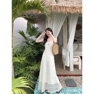 [Khuyến mãi 10%] Váy ren thêu nữ chất liệu tốt, phù hợp mùa hè