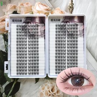 Lông mi giả hình chữ V Thiết kế chữ V Lông mi xoăn tự nhiên bằng sợi tơ để mặc và chụp ảnh hàng ngày